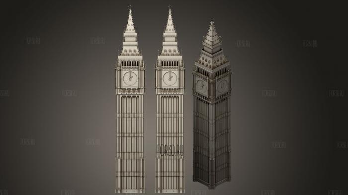Big Ben 3d stl модель для ЧПУ
